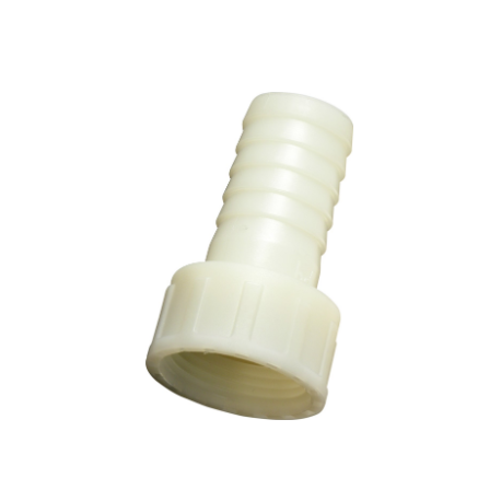 Espiga plástico hembra de 1" 1/2 para manguera de 40 mm con junta
