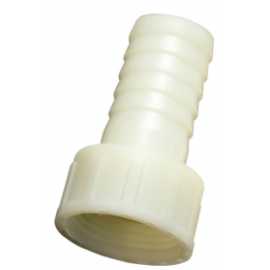 Espiga plástico hembra de 1" 1/4 para manguera de 30 mm con junta