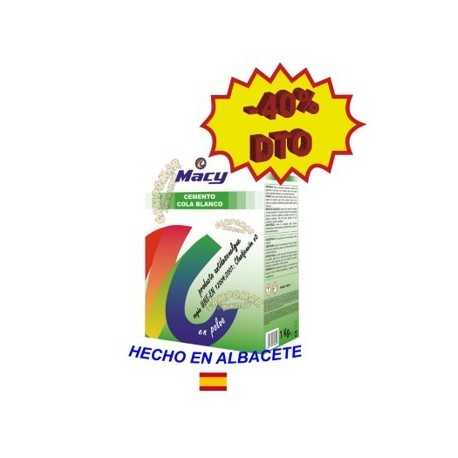 Cemento Cola Blanco Macy 1 Kg