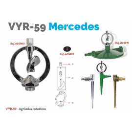 Aspersor VYR-59 Rotativo Cuerpo Hélice 1/2" Macho Vyrsa