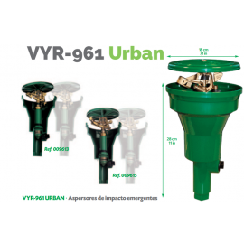 Aspersor VYR-961 POP-UP Emergente Urban 3/4" Hembra