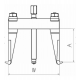 Extractor Mecánico 1001 Forza 2 Patas 50 X 60