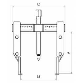 Extractor Mecánico 1750 Forza 2 Patas 145 X 140