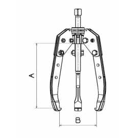 Extractor Mecánico Autocentrante 1301ALT Forza 3 Patas 105 X 110