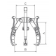 Extractor Mecánico 1404LT Forza 2/3 Patas Reversibles 135 X 180