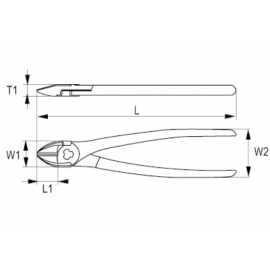 Alicate De Corte Lateral 180 MM Irimo