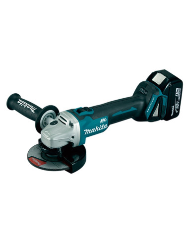 Amoladora 125MM DGA504RMJ Bat 18V +2Bat Makita