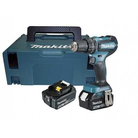 Taladro Combinado DHP485RTJ 18V 2/Bat Makita