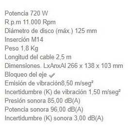 Miniamoladora GA5030R 125 MM 720W MAKITA