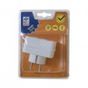 Clavija Triple Pocillo 10/16A Blanco PH0301 Profer