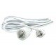 Cable Alargador 3 M 3X1,5 MM 16A Blanco Silver