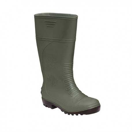 Bota Agua PVC Puntera+Plantilla Caña Alta Verde Panter