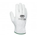 Guante Piel Flor Vacuno Blanco 406VRW Driver Juba