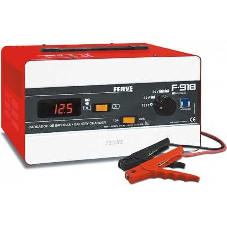 Cargador Batería 80-225 AH 12-24 V F918 Ferve