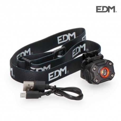 Linterna Frontal Mini 1 Led Recargable 400 Lumens EDM