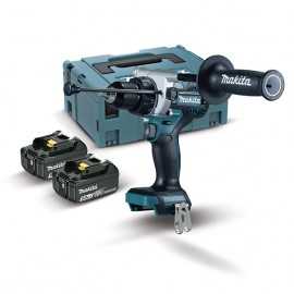 Taladro Combinado DHP486RTJ 18V + 2 Baterías 5 Ah + Maletín Makita