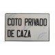 Placa Coto Privado De Caza 320X500 MM