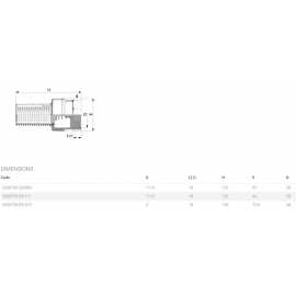 Válvula de retención plástico hembra de 1" 1/4 